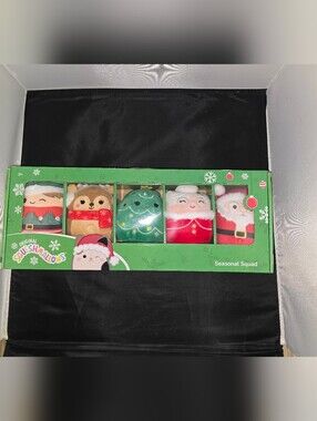 5-pack Holiday Seasonal Squad Squishmallows 4” Nick Nicolette Leama Darla Jangle